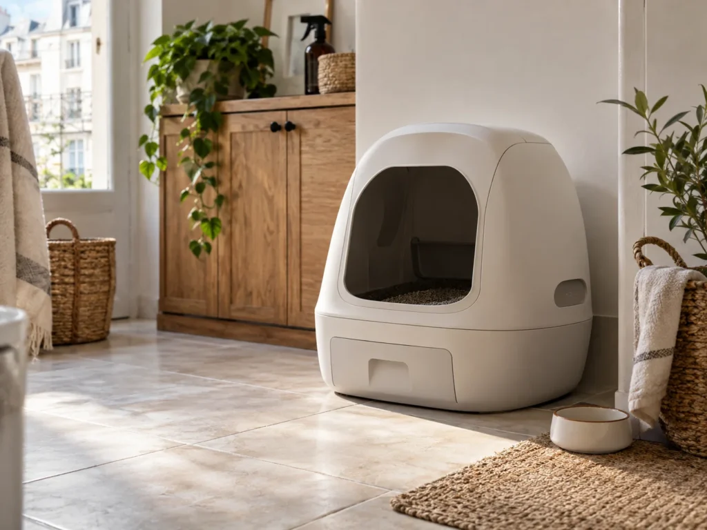 Automatische kattenbak in gebruik, Zelfreinigende Kattenbak Gids